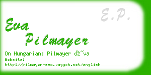 eva pilmayer business card